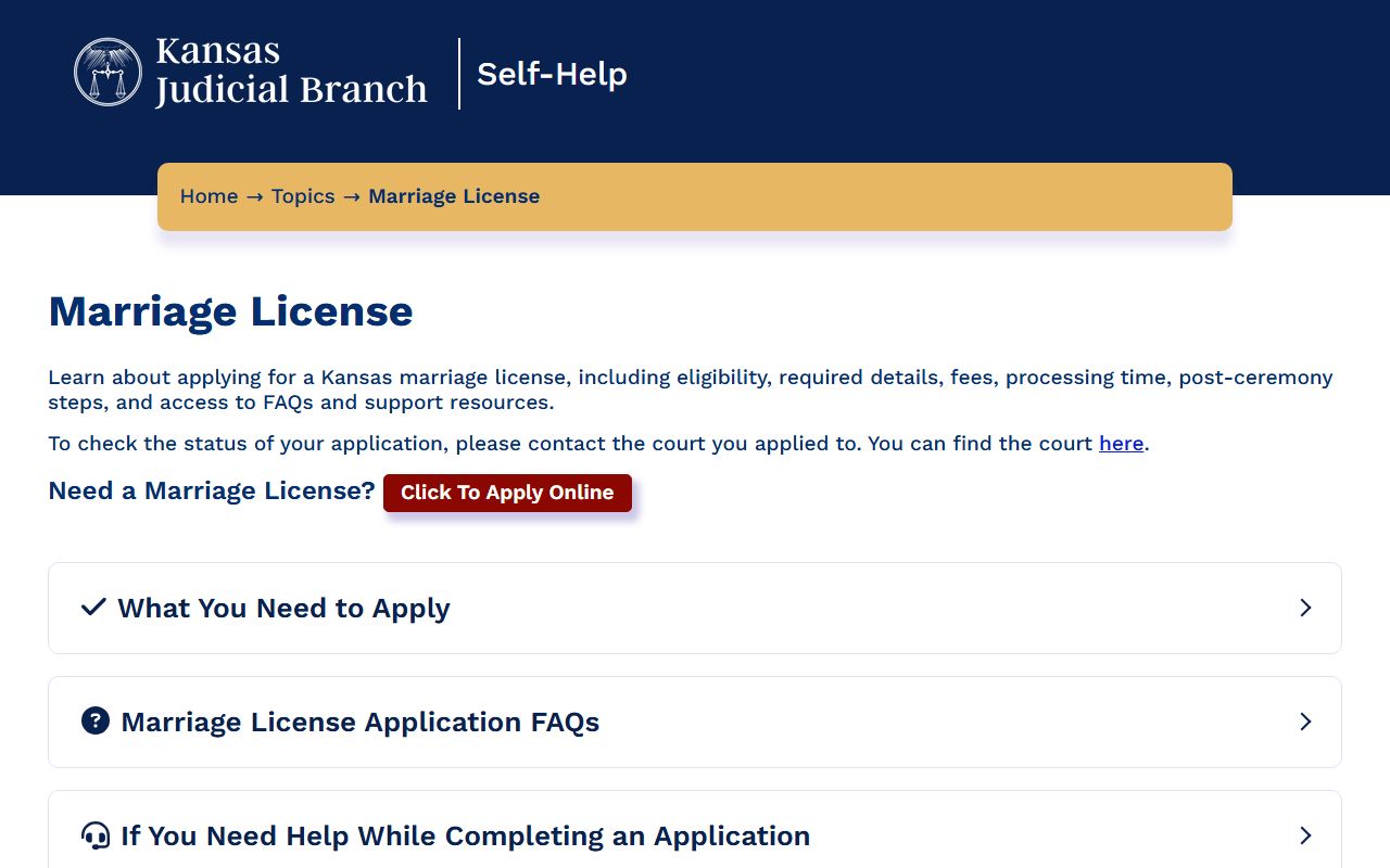 Kiowa County marriage records Kansas marriage license application